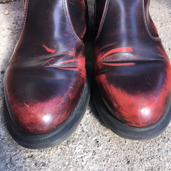 Doc Martens oxblood burgundy flora chelsea boots - Picture 8 of 8